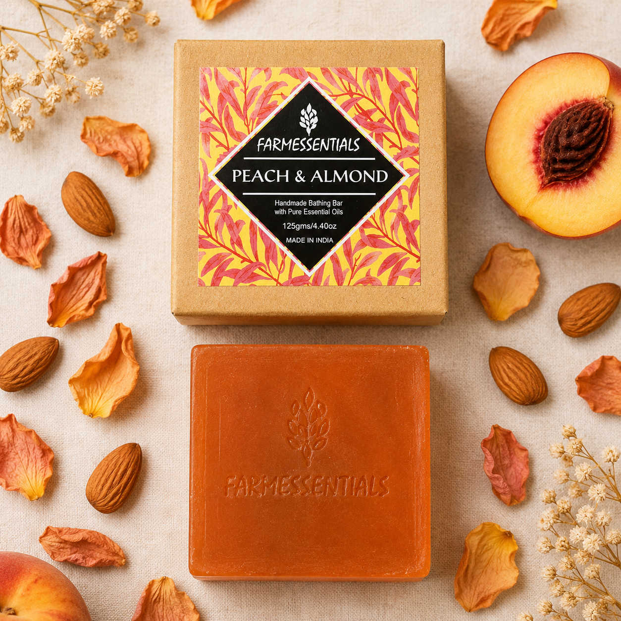 Peach & Almond Bathing Bar
