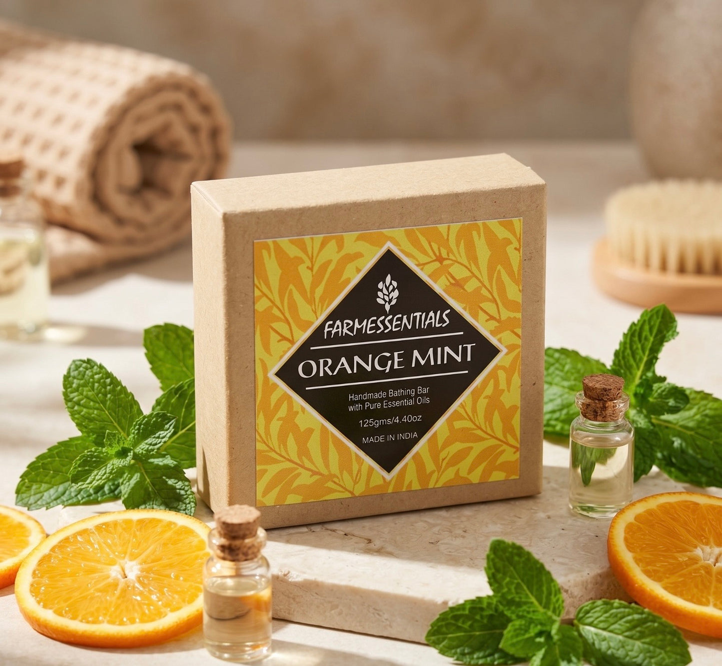 Orange Mint Bathing Bar