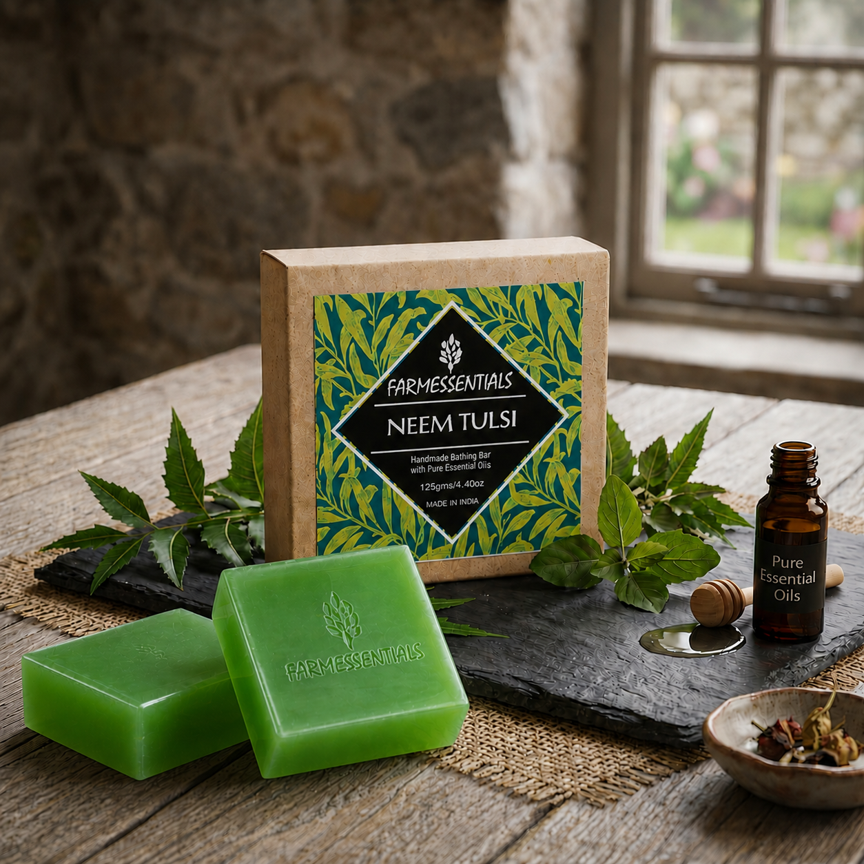 Neem Tulsi Bathing Bar